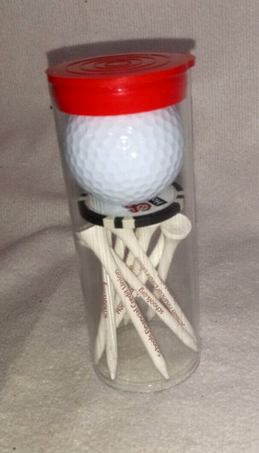 Schools logo golf balls and