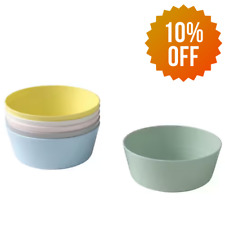 IKEA KALAS New Tableware Plastic Bowls For Childern Kids Set of 6 Multicolour