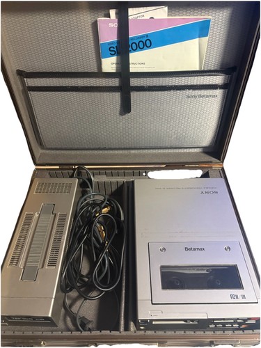 Sony 2000 betamax beta vcr - sony, sl-2000