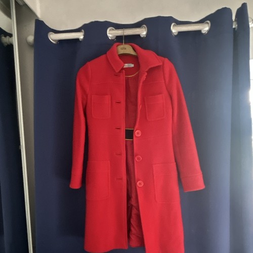 Boden red button front lined - boden, button-front