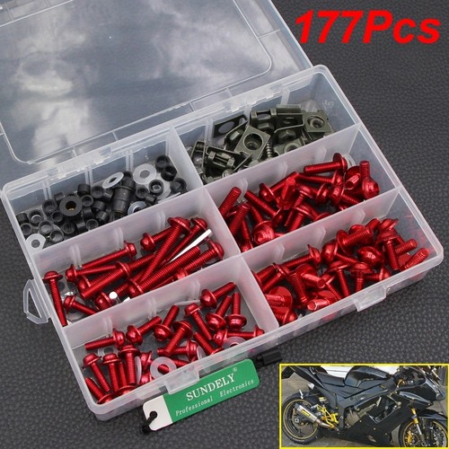 Red motorcycle aluminum - red,