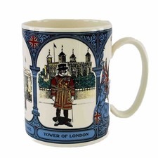Wedgwood London Scenes Mug Tankard 1 Pint Buckingham  Tower Guard Circa 1970