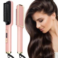 Roadtime Hair Straightener Ionic Comb Fast Heat Pink 80-230°C LCD PTC Heat Pink
