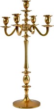 Gold Brass Candelabra 25.75''