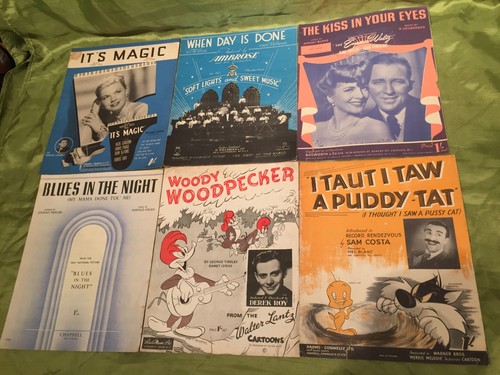 Vintage sheet music jazz - sheet,