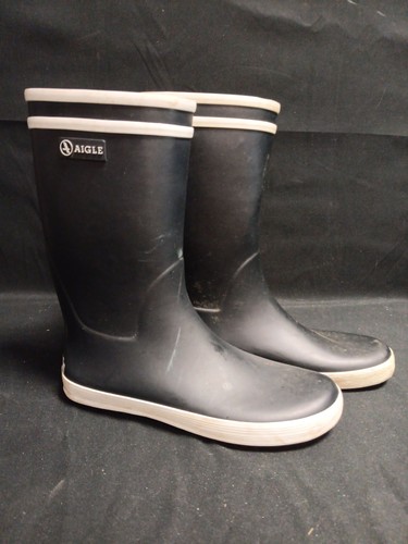 Aigle black wellies - black, women's