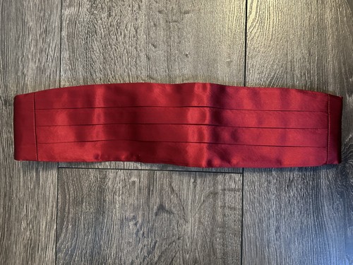 Men cummerbund red - red, 100%