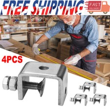 4X Stainless Steel C Clamps