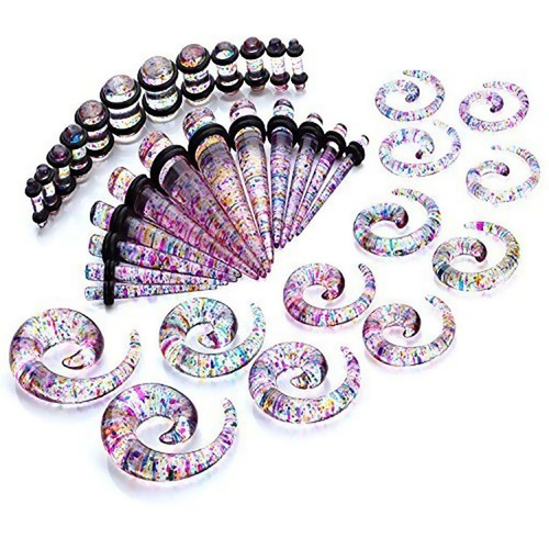 36x acrylic ear plugs expander - ear,