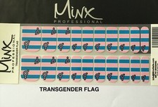 Minx Professional Nail Wraps Transgender Flag New  Salon professional