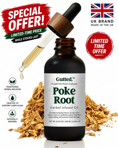 Gutted organic poke root - organic,