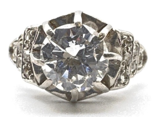 Art deco platinum 37ct - deco, 1.37ct
