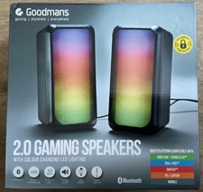 Goodmans 2.0 Gaming Speakers with Colour Changing LED Lighting