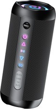 Portable Bluetooth Speaker with 30W Stereo Sound, 3 EQ Mode & 3 RGB lights, IPX7