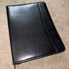 SageBrown Fine Leather Zip Folder A4  RRP £245