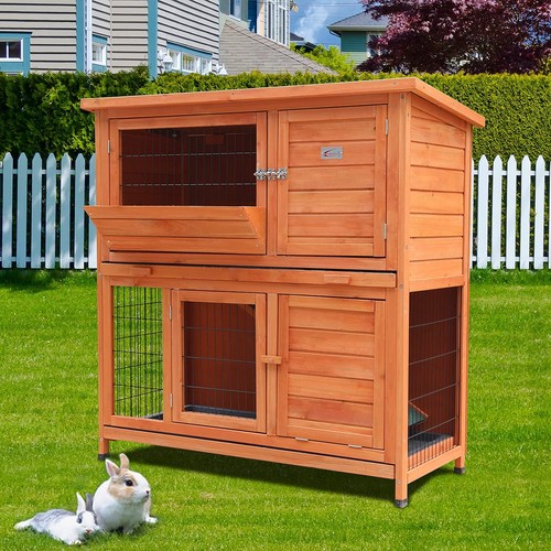 Large tier rabbit hutch - large,