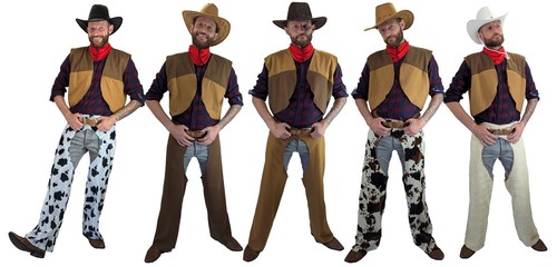 Adults cowboy western - western, chaps