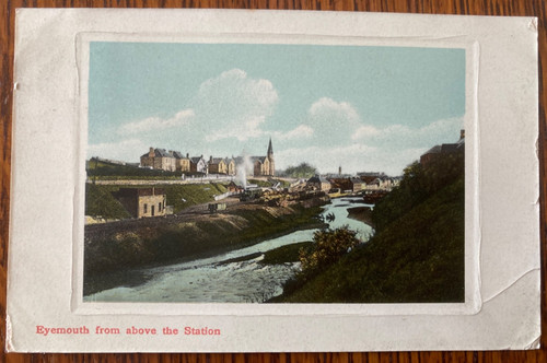 Eyemouth from above railway - from,
