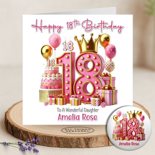 18th birthday card - 18th,