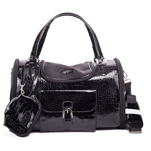 Crocodile faux leather dog - leather,