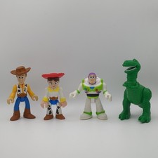 Fisher-Price Imaginext Disney Pixar Toy Story Woody Buzz Jessie Rex Figures D1