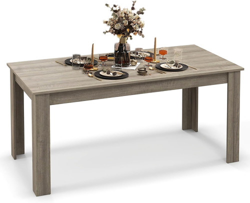 Rustic oak dining table - dining,