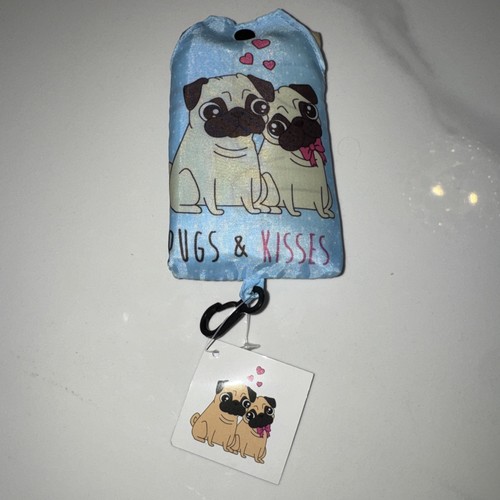 Blue pugs kisses foldable - blue,