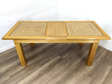 DINING TABLE Oak Glass Panel