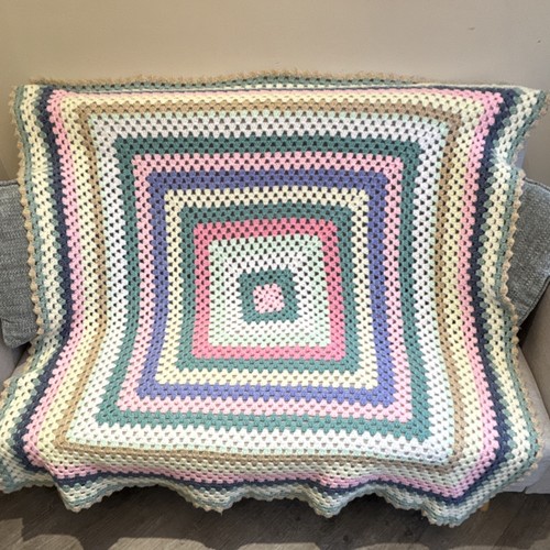 Handmade crochet granny square - crochet,