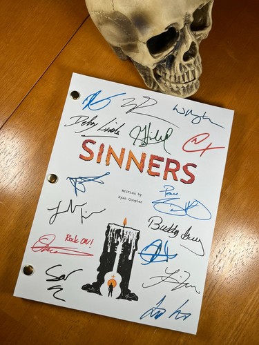 Sinners script signed - sinners, signed-