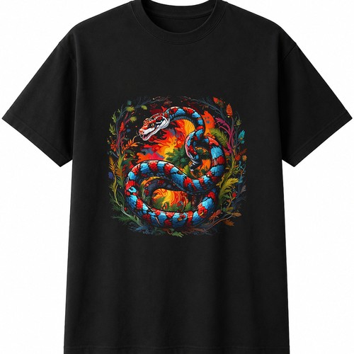 Milk snake psychedelic mens - snake,