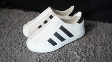 adidas Adifom Causal Slippers, White/Black UK 10