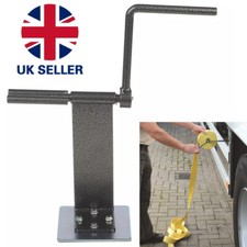 Ratchet Tie-Down Rollup Winder w/ Magnetic Base for Winch Straps Truck Lorries J