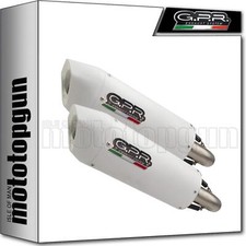 exhaust only white aluminium gpr for ktm lc8 smt 990 2008 08 2009 09 2010 10