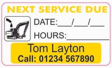 Digger Service Reminder |