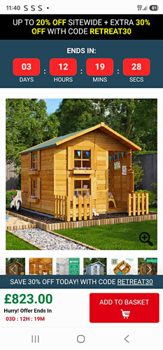 Billyoh 8x7ft wooden - billyoh,