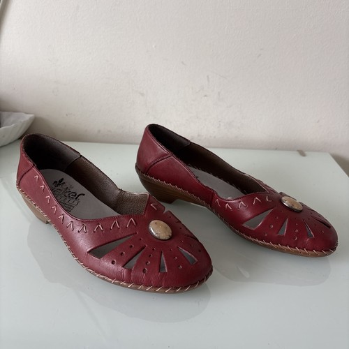 Rieker antistress red leather - antistress,