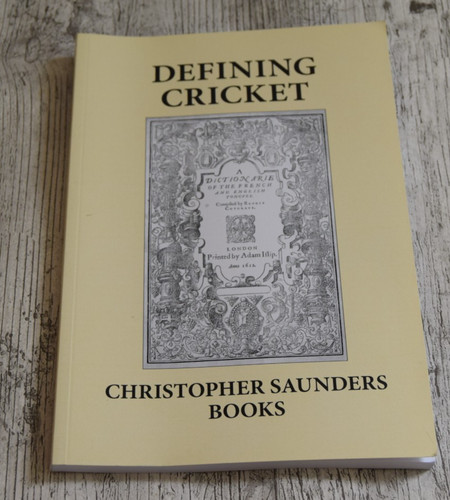 Defining cricket book - defining,