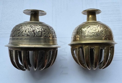 Engraved indian brass - brass, cow