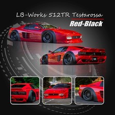 Star Model 1:64 Ferrari 512TR Testarossa LB-Works Wide Bode Alloy Sport Vehicle