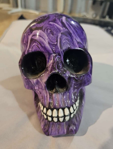 Nemesis now purple skull resin - purple,