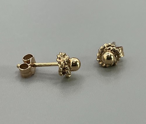 9ct gold ball and - gold, stud