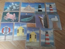 22 x Martin Wiscombe Driftwood Art Post Cards - Beach Theme
