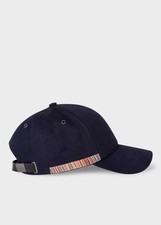 Paul Smith Men's Hat Cap Hat Baseball Golf TRIM Signature Stripe Navy PA-1339