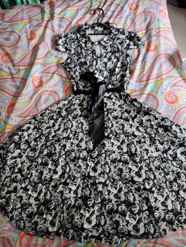 Hearts and roses - hearts, black