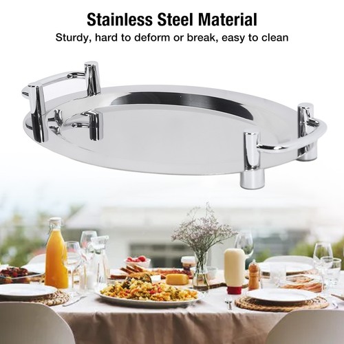 Stainlessteel buffet plate - stainlessteel,
