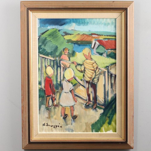 Original swedish oil canvas - oil,