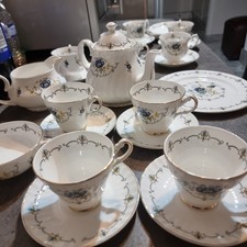 Mayfair argyle fine - bone, china
