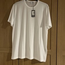 Sunspel Mens Classic Crew Neck Short Sleeve T Shirt Size XL  White  BNWT