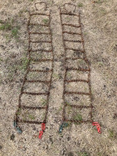 Vintage snow chains used - snow,